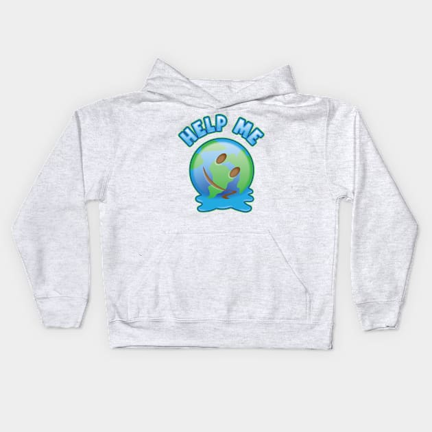 Help the Earth from melting Kids Hoodie by Daribo